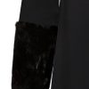 Coatally The Powerfulally Detail Set Black Faux Fur Collar