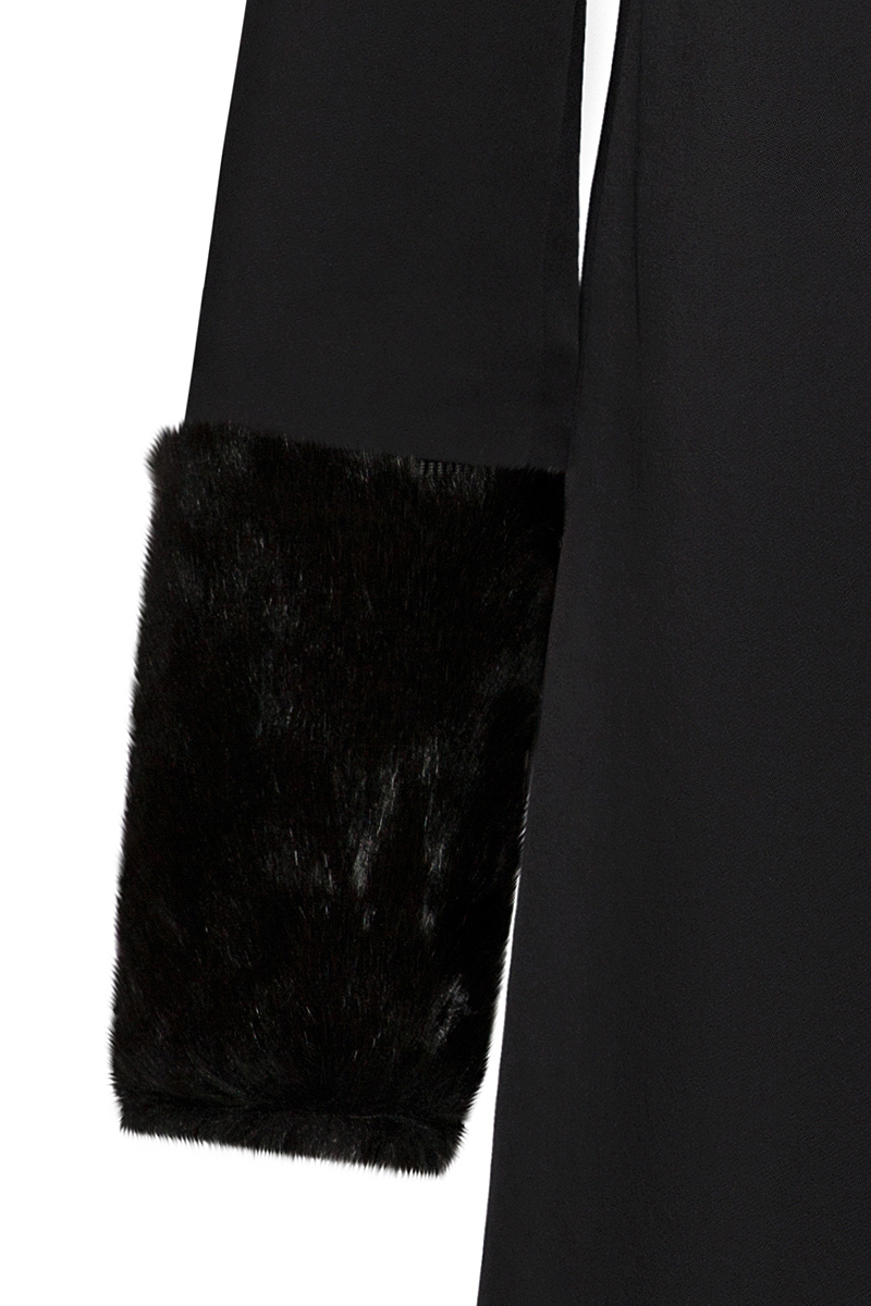 Coatally The Powerfulally Detail Set Black Faux Fur Collar Coatally The Powerfulally Detail Set Black Faux Fur Collar