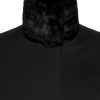 Coatally The Powerfulally Detail Set Black Faux Fur Collar