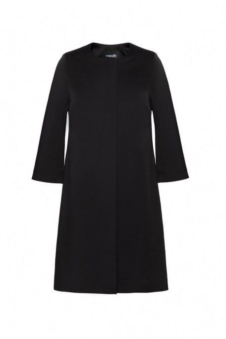 Black coat in timeless design